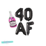 40th Birthday Decorations, 40 AF Balloon Banner, 40th Birthday Party Decorations