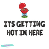 BBQ Party Decorations, Its Getting Hot In Here Balloon Banner, Barbecue Party Decorations