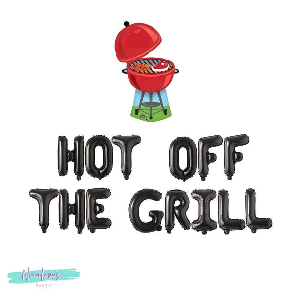 BBQ Party Decorations, Hot Off The Grill Balloon Banner, Barbecue Party Decorations
