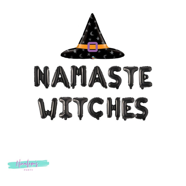 Halloween Decorations, Halloween Balloons,Namaste Witches Balloon Banner