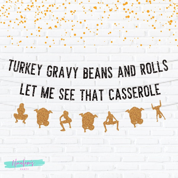 Thanksgiving Decorations, Funny Thanksgiving Decorations,  Friendsgiving Decor