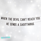 Sagittarius Birthday Party Decorations, Birthday Decorations, When The Devil Cant Reach You