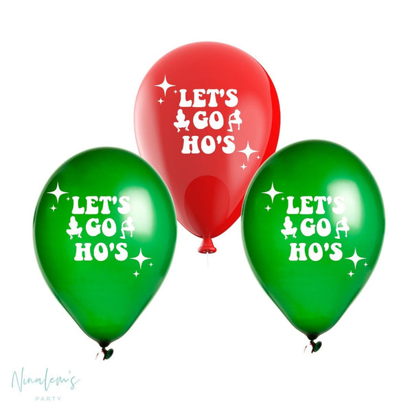 Christmas Decorations, Christmas Balloons, Lets Go Hos Latex Balloons
