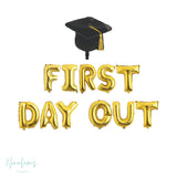 Graduation Decorations, First Day Out Balloon Banner, Graduation Balloons, College Graduation, Graduation Party Decorations
