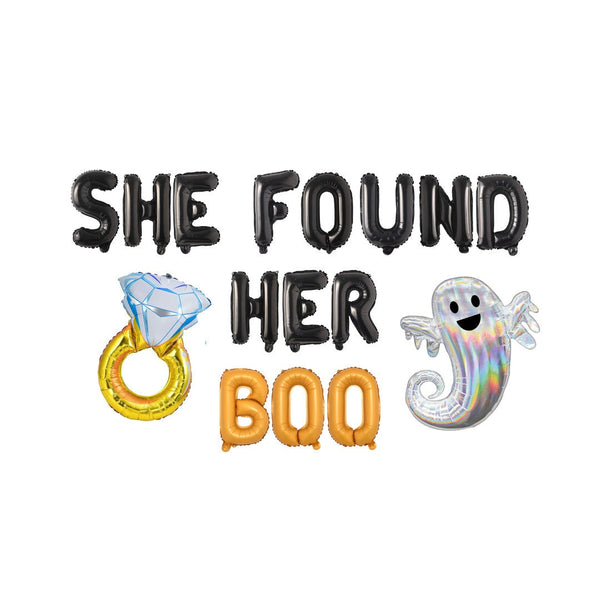 Halloween Bachelorette Decorations, She Found Her Boo Balloon Banner, Halloween Bachelorette Balloon Banner, Halloween Hen Party,