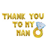 Bachelorette Decorations, Thank You To M Man Balloon Banner, Bachelorette Party Decorations, Bachelorette Balloons, Hen Party,