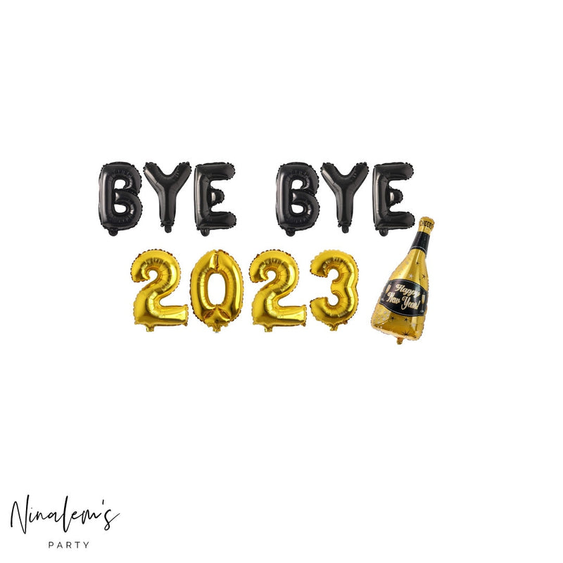 New Years Eve Decorations, Bye Bye 2023 Balloon Banner, NYE Decorations, 2024 Decorations, New Years Eve Balloons, NYE Party
