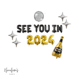 New Years Eve Decorations, See You in 2024 Balloon Banner, NYE Party Decorations, New Years Eve Balloons, NYE Party