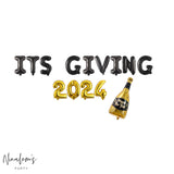 New Years Eve Decorations, Its Giving 2024 Balloon Banner, NYE Decorations, 2024 Decorations, New Years Eve Balloons, NYE Party