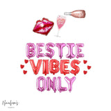 Valentine's Day Decorations, Bestie Vibes Only Balloon Banner, Valentines Day Decorations, Valentines Day Balloons, Anti Valentines Day
