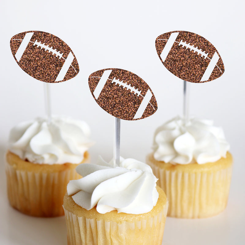 Football Party Decorations, Football Cupcake Toppers, Charcuterie Decorations, The Big Game, Football Decor, Pretty Football