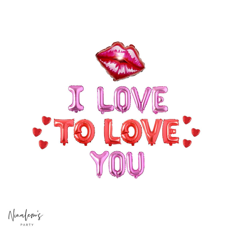 Valentine's Day Decorations, I Love To Love You Balloon Banner, Valentines Day Decorations, Valentines Day Balloons, Valentines Day,