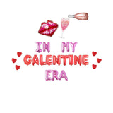 Valentine's Day Decorations, In My Galentine Era Balloon Banner, Valentines Day Decorations, Valentines Day Balloons, Anti Valentines Day