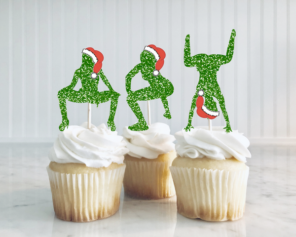 Christmas Twerker Cupcake Toppers